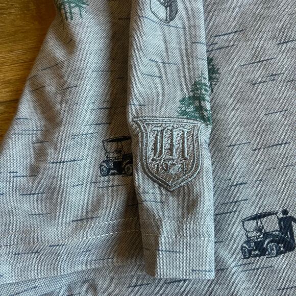 Travis Mathew Outfresh Pima Cotton Golf Polo Gray XL Preppy Camp Golf Cart EUC! - Picture 4 of 9